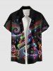 Christmas Tree Santa Clause Star Elk Print Plus Size Matching Outfit For Couples -  
