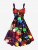 Christmas Light Glitter 3D Print Plus Size Matching Outfit For Couples -  
