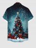 Christmas Tree Ball Star Snowflake Gift Box Print Plus Size Matching Outfit For Couples -  