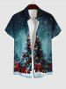 Christmas Tree Ball Star Snowflake Gift Box Print Plus Size Matching Outfit For Couples -  