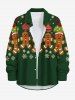 Christmas Ball Gingerbread Snowflake Print Plus Size Matching Outfit For Couples -  