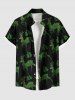 Glitter Christmas Tree Elk Print Plus Size Matching Outfit For Couples -  