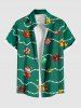 Christmas Tree Stocking Bell Candy Ball Bowknot Print Plus Size Matching Outfit For Couples -  