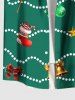 Christmas Tree Stocking Bell Candy Ball Bowknot Print Plus Size Matching Outfit For Couples -  