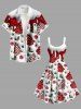 Plus Size Christmas Tree Candy Snowflake Holly Print Tank Dress -  