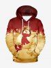 Christmas Tree Snowman Gift Box Print Plus Size Matching Outfit For Couples -  