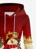 Christmas Tree Snowman Gift Box Print Plus Size Matching Outfit For Couples -  