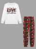 Matching Elk Snowflakes Christmas Pajamas for Couples Sleepwear Set -  
