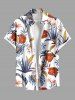 Hibiscus Flowers Tropical Leaf Print Plus Size Matching Hawaii Beach Outfit For Couples -  