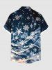 Christmas Snowflake Galaxy Print Plus Size Matching Outfit For Couples -  