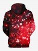 Ombre Christmas Snowflake Print Plus Size Matching Outfit For Couples -  
