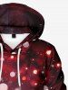 Ombre Christmas Snowflake Print Plus Size Matching Outfit For Couples -  