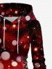 Ombre Christmas Snowflake Print Plus Size Matching Outfit For Couples -  