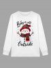 Men's Christmas Snowman Snowflake Print Plus Size Matching Pajama Set -  
