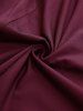 Débardeur à manches bouffantes, en maille fleurie floquée, tie-dye, laçage, volants et chaînes superposées, grande taille - Rouge foncé 4X | US 26-28