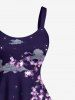 Robe débardeur hawaïenne grande taille à imprimé vagues, lune et nuages - Concorde 5X
