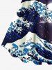 Robe débardeur hawaïenne grande taille à imprimé vagues, lune et nuages - Concorde 5X