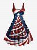 Christmas Tree Ball Striped Candy Print Plus Size Matching Outfit For Couples -  