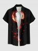 Moon Butterfly Print Plus Size Matching Hawaii Beach Outfit For Couples -  