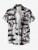Christmas Hat Sharks Print Plus Size Matching Outfit For Couples -  