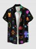 Glitter Christmas Tree Elk Snowflake Gingerbread Print Matching Outfit For Couples -  