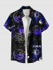 Sun Moon Planet Galaxy Print Plus Size Matching Outfit For Couples -  