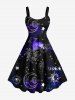 Sun Moon Planet Galaxy Print Plus Size Matching Outfit For Couples -  