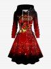 Christmas Ball Bowknot Bell Sparkling Sequin 3D Print Plus Size Matching Outfit For Couples -  
