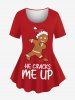 Matching Bowknot Candy Gingerbread Christmas Pajamas for Couples Sleepwear Set -  