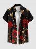 Valentines Rose Flower Glitter Heart Printed Plus Size Matching Outfit For Couples -  