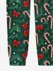 Plus Size Men's Christmas Candy Bowknot Print Pajama Jogger Pants -  