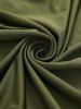 Robe corset 2 en 1 grande taille à carreaux, lacée, fendue et froncée au niveau de la poitrine - Vert profond 4X | US 26-28