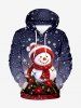 Christmas Snowman Snowflake Flowers Ball Print Plus Size Matching Outfit For Couples -  
