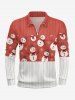 Christmas Snowman Snowflake Cable Knit 3D Print Plus Size Matching Outfit For Couples -  