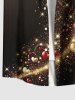 Plus Size Valentine's Day Heart Star Glitter 3D Print Buttons Pocket Shirt For Men -  