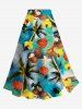 Coconut Tree Sea Shell Flower Print Plus Size Matching Hawaii Beach Outfit For Couples -  