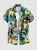 Coconut Tree Sea Shell Flower Print Plus Size Matching Hawaii Beach Outfit For Couples -  