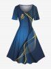 Skull Pirate Knif Curve Beam Print Plus Size Matching Hawaii Beach Outfit For Couples -  