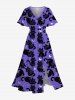 Cats Star Moon Print Plus Size Matching Outfit For Couples -  