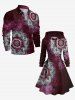 Robe à capuche grande taille à imprimé fleurs tie-dye galaxie et lacets - Noir XS