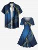 Plus Size Skull Pirate Knif Curve Beam Print Hawaii Vintage Dress -  