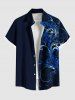 Flowers Leaf Print Plus Size Matching Hawaii Beach Outfit For Couples -  