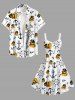 Plus Size Ducks Pirate Anchor Ship Rudder Cruise Print Hawaii Tank Dress -  