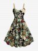 Skull Dollar Diamond Print Plus Size Matching Hawaii Beach Outfit For Couples -  