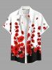 Valentine's Day Daisy Flowers Colorblock Print Plus Size Matching Outfit For Couples -  