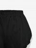 Plus Size Solid Lace Trim Women Pajama Shorts -  