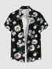 Daisy Flowers Print Plus Size Matching Hawaii Beach Outfit For Couples -  