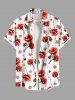 Flower Print Matching Hawaii Beach Outfit For Couples -  