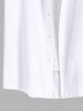 Chemise hawaïenne à poches boutons, imprimé floral contrasté, grande taille, pour hommes - Multi-A M