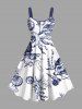 Conch Shell Coral Starfish Print Plus Size Matching Hawaii Sea Creatures Beach Outfit For Couples -  